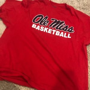 Ole miss basketball tee